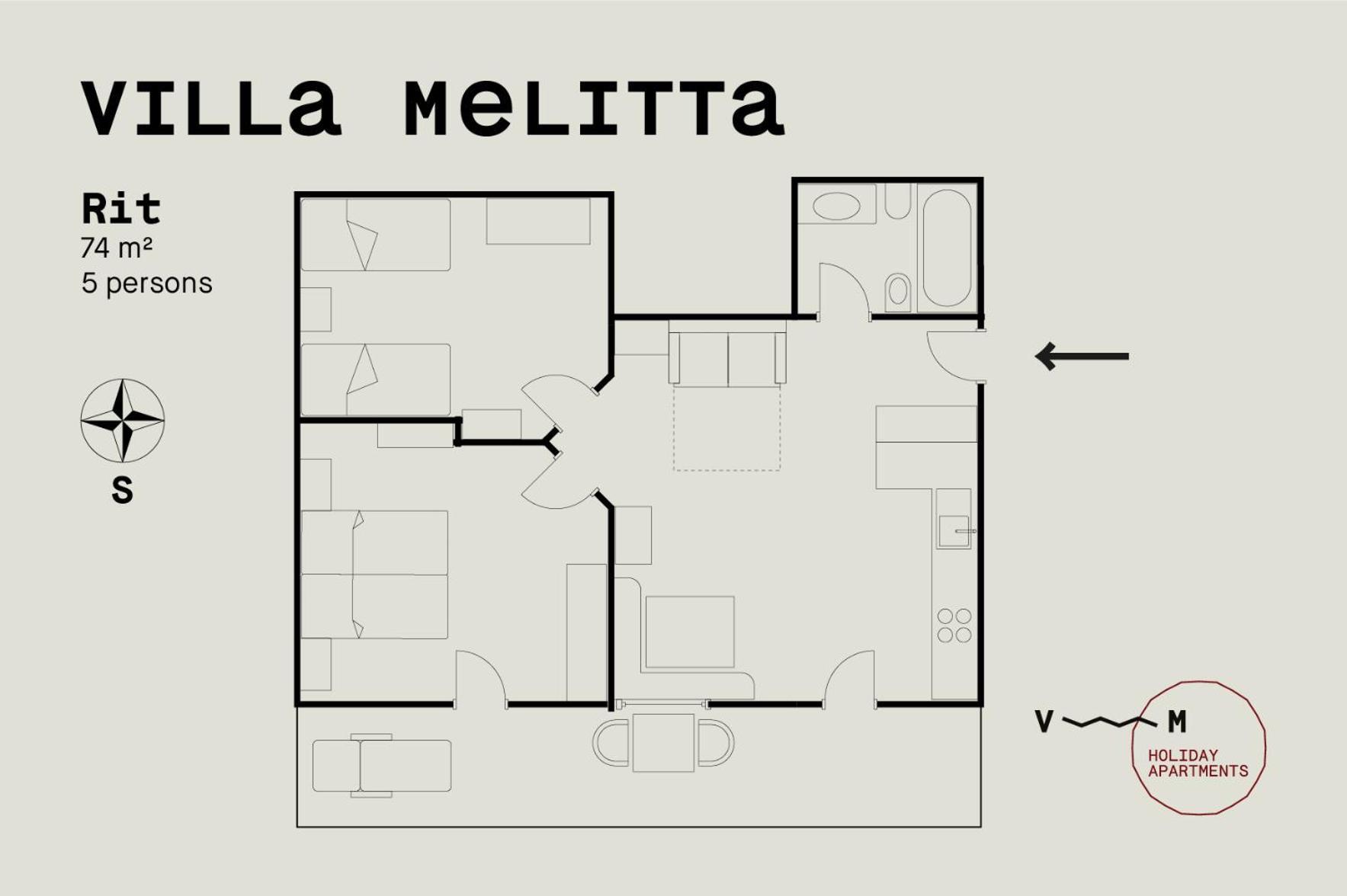 Villa Melitta St. Vigil Rum bild